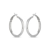 Thumbnail Image 1 of Polished Round Tube Hoop Earrings Sterling Silver 31.75mm