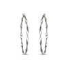 Thumbnail Image 1 of Ribbon Twist Hoop Earrings Sterling Silver 51.7mm