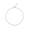 Thumbnail Image 1 of Braided X-Link Necklace Sterling Silver & 14K Yellow Gold Plate 18&quot;