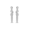 Thumbnail Image 2 of Braided Cuff Hoop Earrings 30mm Sterling Silver