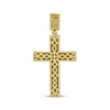 Thumbnail Image 4 of Men's Black Diamond Cross Charm 1/2 ct tw 10K Yellow Gold