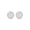 Thumbnail Image 2 of Lab-Grown Diamonds by KAY Halo Stud Earrings 1-1/2 ct tw 14K White Gold (F/SI2)