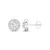 Thumbnail Image 3 of Lab-Grown Diamonds by KAY Halo Stud Earrings 1-1/2 ct tw 14K White Gold (F/SI2)