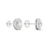 Thumbnail Image 4 of Lab-Grown Diamonds by KAY Halo Stud Earrings 1-1/2 ct tw 14K White Gold (F/SI2)