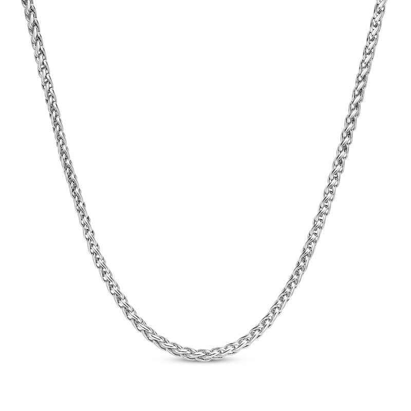 Main Image 1 of Solid Wheat Chain Necklace 3mm Stainless Steel 18&quot;