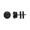 Thumbnail Image 3 of Men's Circle Stud Earrings Black Ion-Plated Stainless Steel