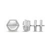 Thumbnail Image 3 of Men's Hexagon Stud Earrings Stainless Steel