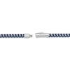 Thumbnail Image 3 of Solid Foxtail Chain Necklace Blue Ion-Plated Stainless Steel 24&quot;