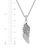 Thumbnail Image 4 of Angel Wing Necklace Stainless Steel 24"