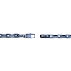 Thumbnail Image 3 of Solid Link Chain Necklace Gray Ion-Plated Stainless Steel 24&quot;