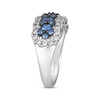 Thumbnail Image 2 of Le Vian Sapphire Waterfall Ring 1/2 ct tw Diamonds 14K Vanilla Gold