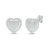 Thumbnail Image 3 of Diamond Heart Necklace & Stud Earrings Set 1/4 ct tw Sterling Silver