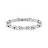 Thumbnail Image 1 of Men's Diamond Fashion Hardware Link Bracelet 1/4 ct tw Stainless Steel 8.5&quot;