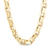 Thumbnail Image 1 of Solid Pyramid Link Necklace 9mm Yellow Ion-Plated Stainless Steel 24&quot;