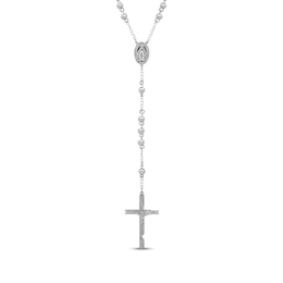 Rosary Necklace Stainless Steel 32&quot;