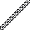 Thumbnail Image 2 of Solid Curb Chain Necklace 11mm Black Ion-Plated Stainless Steel 20&quot;