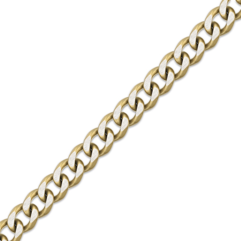 Main Image 2 of Solid Curb Chain Necklace 11mm Yellow Ion-Plated Stainless Steel 18&quot;