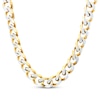 Thumbnail Image 1 of Solid Curb Chain Necklace 11mm Yellow Ion-Plated Stainless Steel 24&quot;