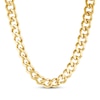 Thumbnail Image 1 of Solid Curb Chain Necklace 11mm Yellow Ion-Plated Stainless Steel 30&quot;