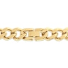 Thumbnail Image 3 of Solid Curb Chain Necklace 11mm Yellow Ion-Plated Stainless Steel 30&quot;