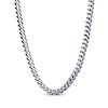 Thumbnail Image 1 of Solid Foxtail Chain Necklace 5mm Stainless Steel & Blue Ion-Plating 20&quot;