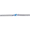 Thumbnail Image 3 of Solid Foxtail Chain Necklace 5mm Stainless Steel & Blue Ion-Plating 20&quot;