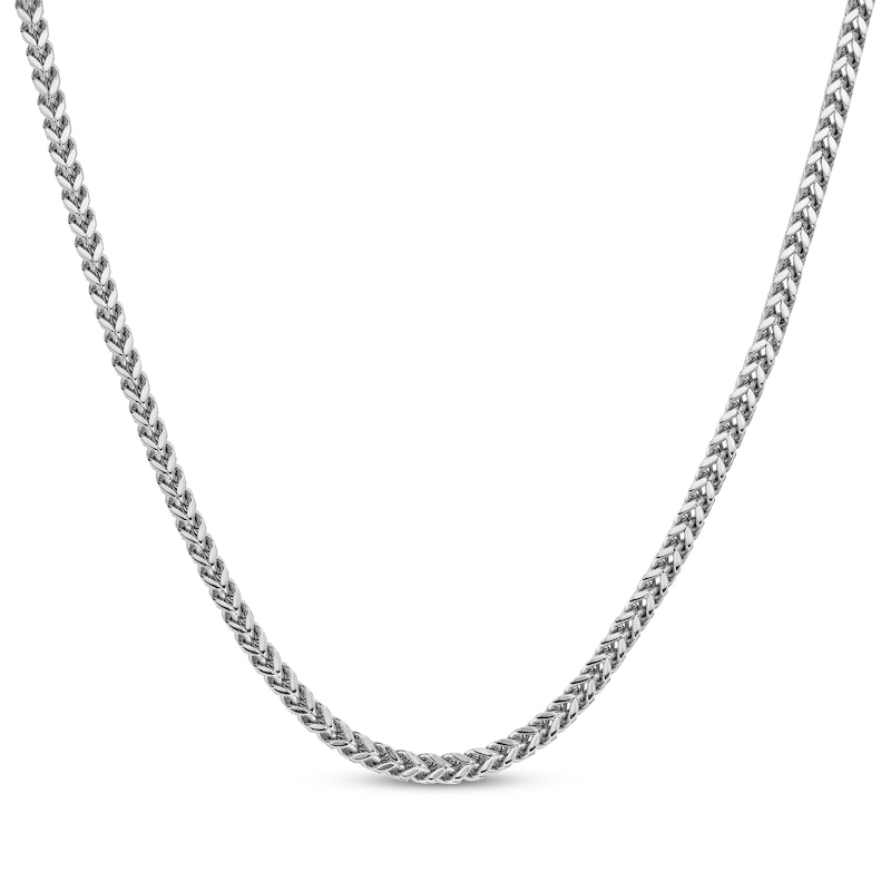 Main Image 1 of Solid Foxtail Chain Necklace 4mm Stainless Steel 24&quot;