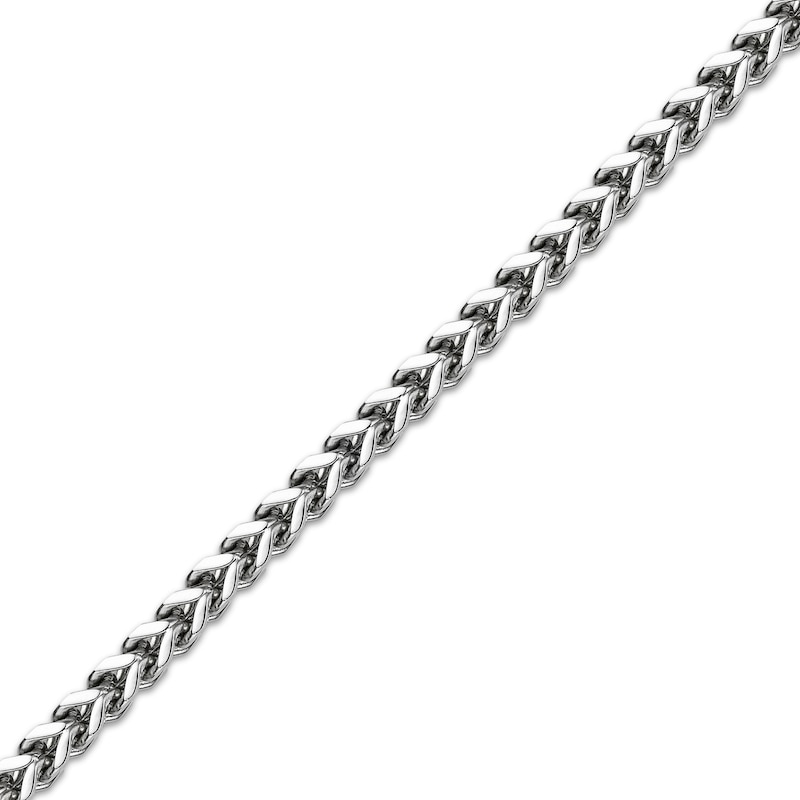 Main Image 2 of Solid Foxtail Chain Necklace 4mm Stainless Steel 24&quot;