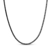 Thumbnail Image 1 of Solid Foxtail Chain Necklace 4mm Black Ion-Plated Stainless Steel 22&quot;