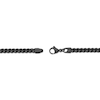 Thumbnail Image 3 of Solid Foxtail Chain Necklace 4mm Black Ion-Plated Stainless Steel 22&quot;