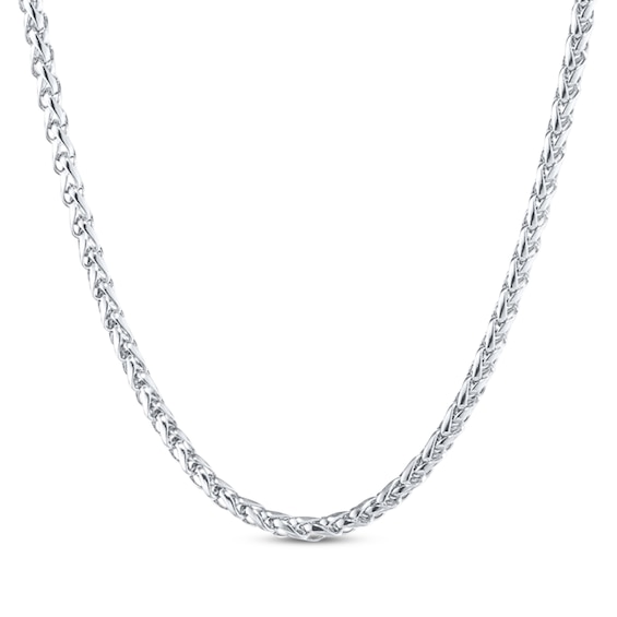 Wheat Chain Necklace 3.5mm Solid Stainless Steel 18"