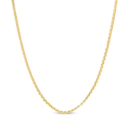 Solid Snake Chain Necklace 2.5mm Yellow Ion-Plated Stainless Steel 18&quot;