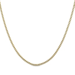 Foxtail Chain Necklace 2.5mm Yellow Ion-Plated Solid Stainless Steel 20&quot;