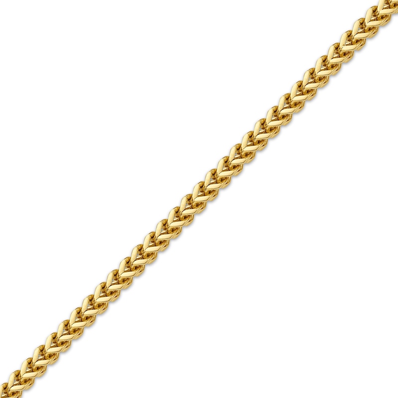 Main Image 2 of Solid Foxtail Chain Necklace 2.5mm Yellow Ion-Plated Stainless Steel 20&quot;