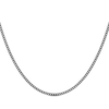 Thumbnail Image 1 of Solid Curb Chain Necklace 2mm Black Ion-Plated Stainless Steel 24&quot;