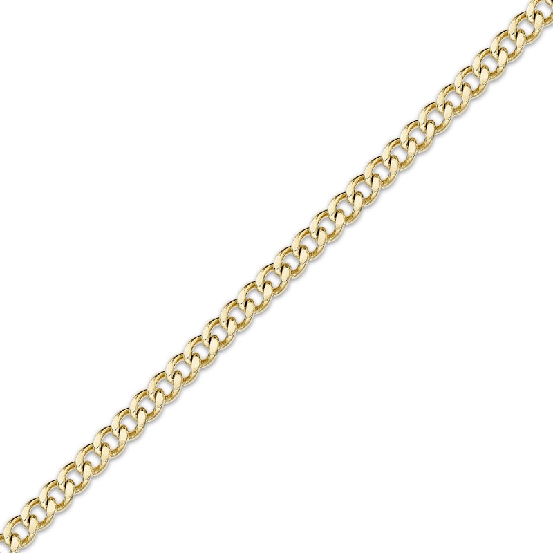 Main Image 2 of Solid Curb Chain Necklace 2mm Yellow Ion-Plated Stainless Steel 24&quot;