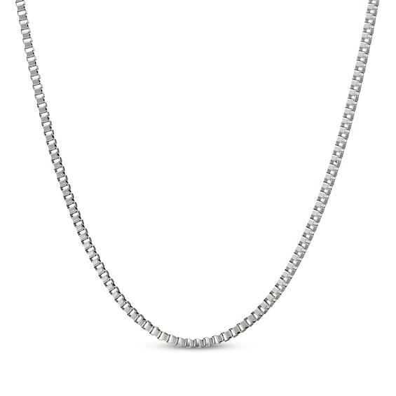 Solid Box Chain Necklace 2mm Stainless Steel 30"