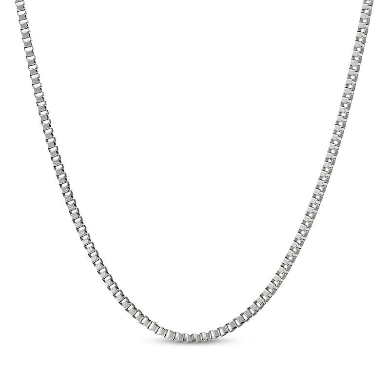 Main Image 1 of Solid Box Chain Necklace 2mm Stainless Steel 30&quot;