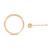 Thumbnail Image 0 of Ball End Nose Ring Stud & Hoop Set 14K Yellow Gold