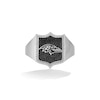 Thumbnail Image 1 of True Fans Baltimore Ravens 1/6 CT. T.W. Diamond and Enamel Shield Ring in Sterling Silver