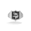 Thumbnail Image 1 of True Fans Minnesota Vikings 1/6 CT. T.W. Diamond and Enamel Shield Ring in Sterling Silver