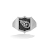 Thumbnail Image 1 of True Fans Tennessee Titans 1/6 CT. T.W. Diamond and Enamel Shield Ring in Sterling Silver