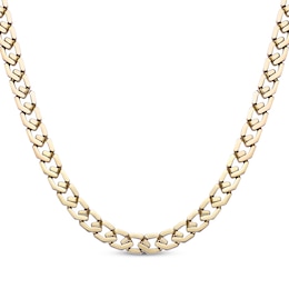 Fancy Link Chain Necklace 13mm Yellow Ion-Plated Solid Stainless Steel 24&quot;