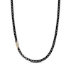 Thumbnail Image 0 of Men's Solid Box Chain Necklace 4.5mm Black & Yellow Ion-Plated Stainless Steel 22"