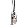 Thumbnail Image 1 of Men's Multi-Pendant Necklace Stainless Steel with Black & Yellow Ion Plating 24"