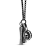 Thumbnail Image 1 of Men's Multi-Pendant Necklace Stainless Steel with Black Ion Plating 24"