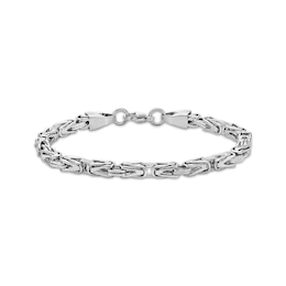 Byzantine Chain Bracelet 6mm Solid Stainless Steel 8&quot;