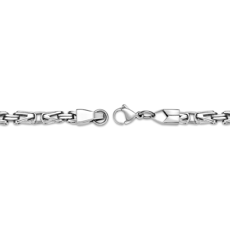 Byzantine Chain Bracelet 6mm Stainless Steel 8"