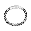 Thumbnail Image 2 of Men's Box Chain Cord Bracelet Stainless Steel 8&quot;