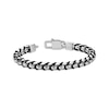 Thumbnail Image 3 of Men's Box Chain Cord Bracelet Stainless Steel 8&quot;